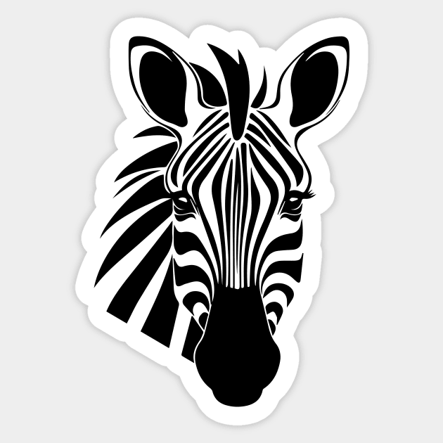 Zebra Sticker by n23tees